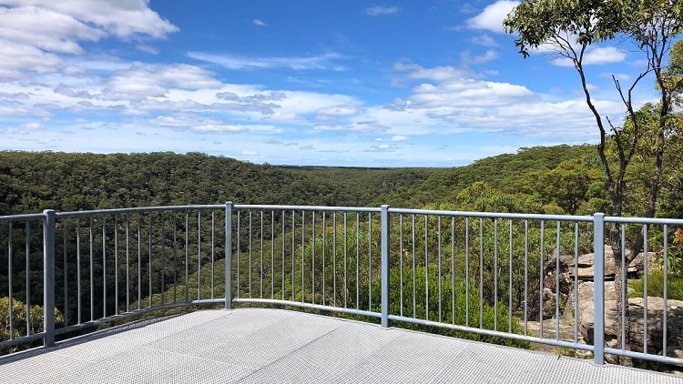 O’Hares Creek Lookout in Dharawal National Park