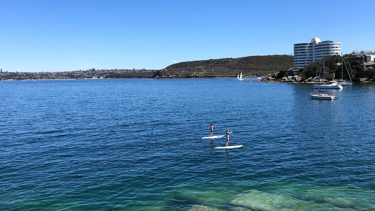 Stand-up paddle boarding in Sydney
